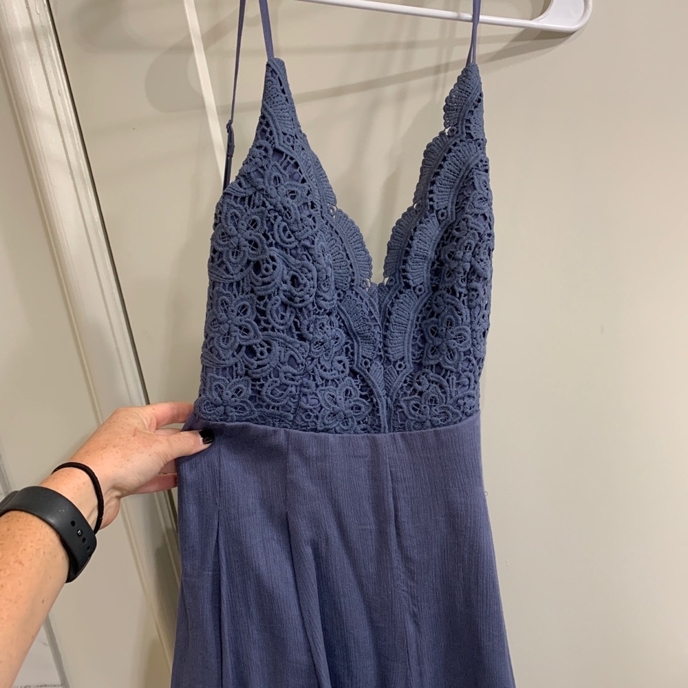 Lulu’s Blue Lace Romper